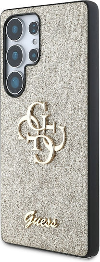 Guess Fixed Glitter Umschlag Rückseite Metallisch Gold (Galaxy S25 Ultra,Samsung S25 Ultra)