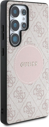 Guess Classic Umschlag Rückseite Synthetisches Leder Rosa (Galaxy S25 Ultra,Samsung S25 Ultra)