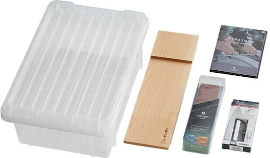 Tojiro Starter Kit Piatră de ascuțit Dublu cu granulație 220/1000