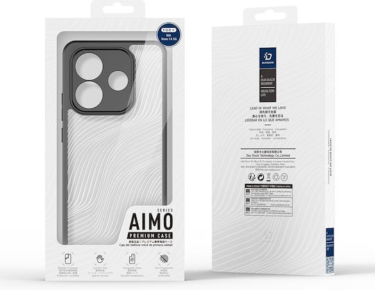 Dux Ducis Aimo Series Umschlag Rückseite Kunststoff / Silikon Schwarz (Redmi Note 14 5G)
