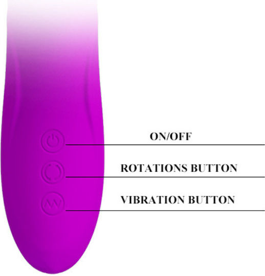 Pretty Love Ward Vibrator Rabbit 26cm Purple