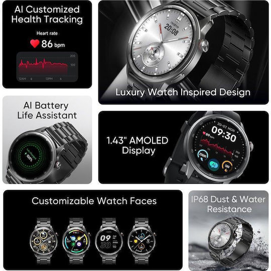 Realme Watch S2 46mm with Heart Rate Monitor (Midnight Black)