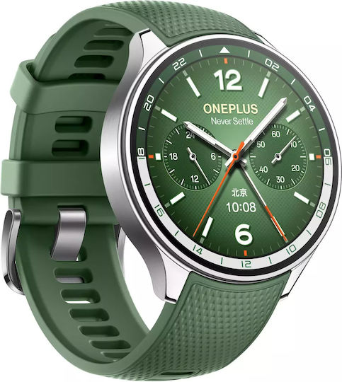 OnePlus Watch 2R Stainless Steel 47mm with Heart Rate Sensor Green M/L