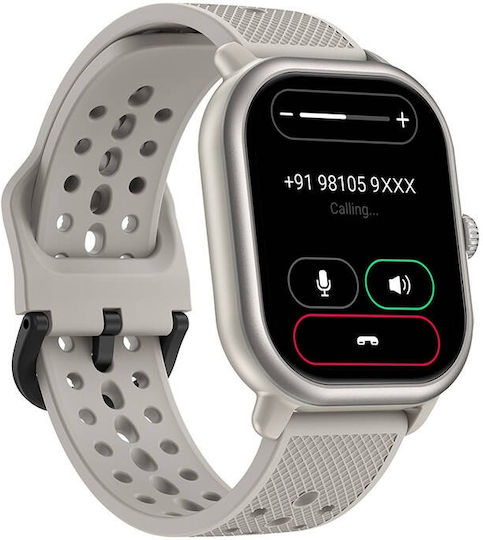 Zeblaze Beyond 3 Pro Aluminium 43mm Smartwatch με Παλμογράφο (Champagne)