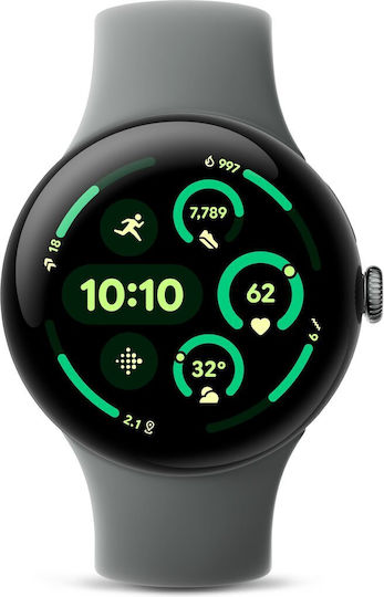 Google Pixel Watch 3 Aluminiu 45mm Rezistent la apă (Matte Hazel Aluminum Case / Hazel Active Band)