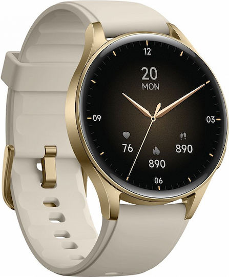 Egoboo GemCraft Aluminium Smartwatch με Παλμογράφο (Χρυσό)