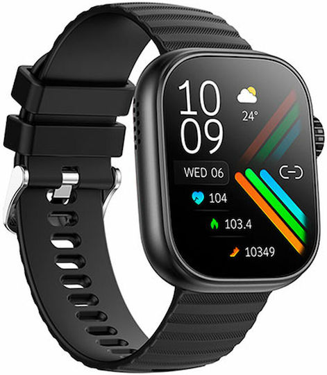 Aiwa SW-A700 Smartwatch με Παλμογράφο (Μαύρο)