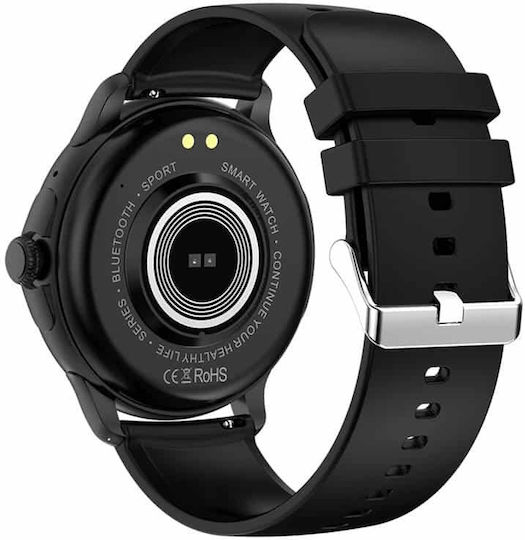 Colmi V72 50mm Smartwatch με Παλμογράφο (Μαύρο)
