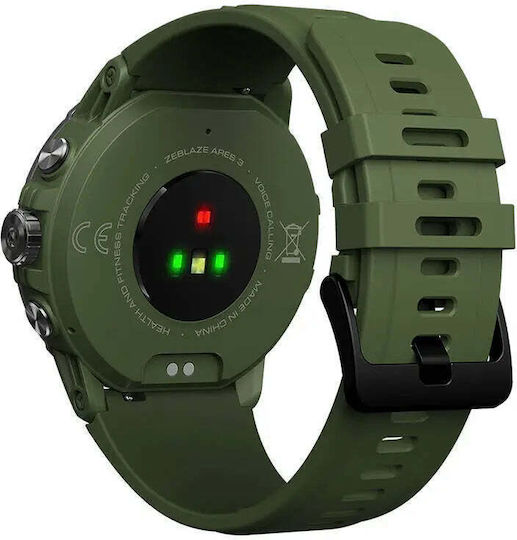 Zeblaze Ares 3 Smartwatch with Heart Rate Monitor (Green)