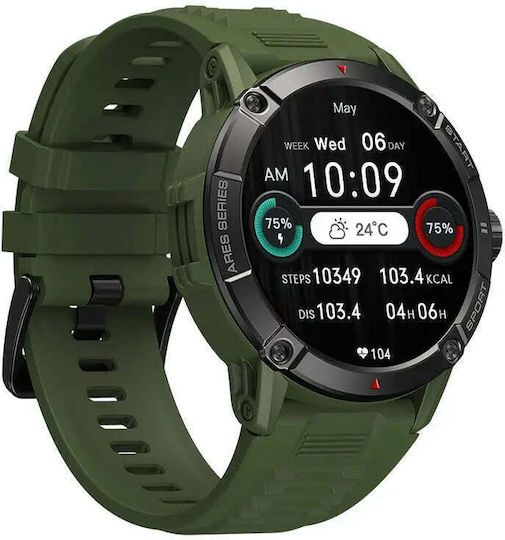 Zeblaze Ares 3 Smartwatch with Heart Rate Monitor (Green)