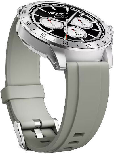 HiFuture Flex2 Smartwatch με Παλμογράφο (Ασημί)