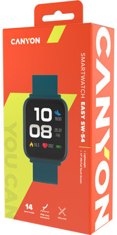 Canyon Easy Sw-54 Αδιάβροχο Smartwatch με Παλμογράφο (Πράσινο)