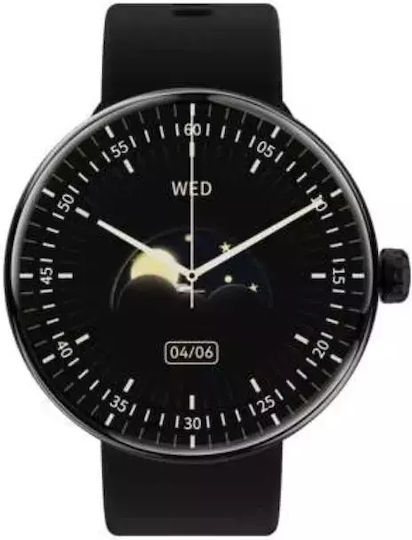 Forever Forevive 5 SB-365 Smartwatch με Παλμογράφο (Μαύρο)