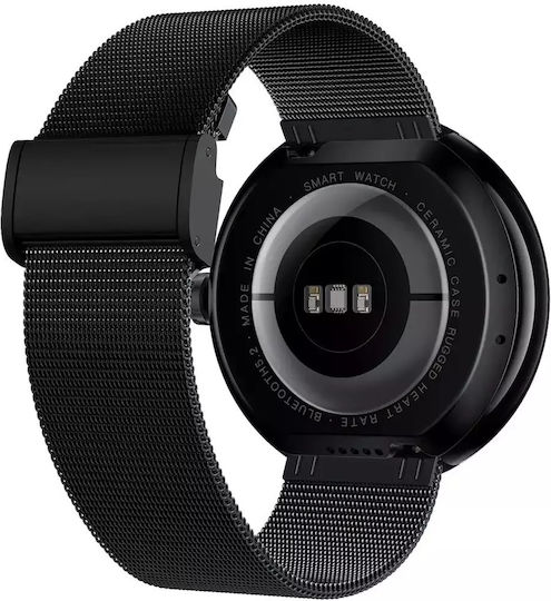 Forever Forevive 5 SB-365 Smartwatch με Παλμογράφο (Μαύρο)
