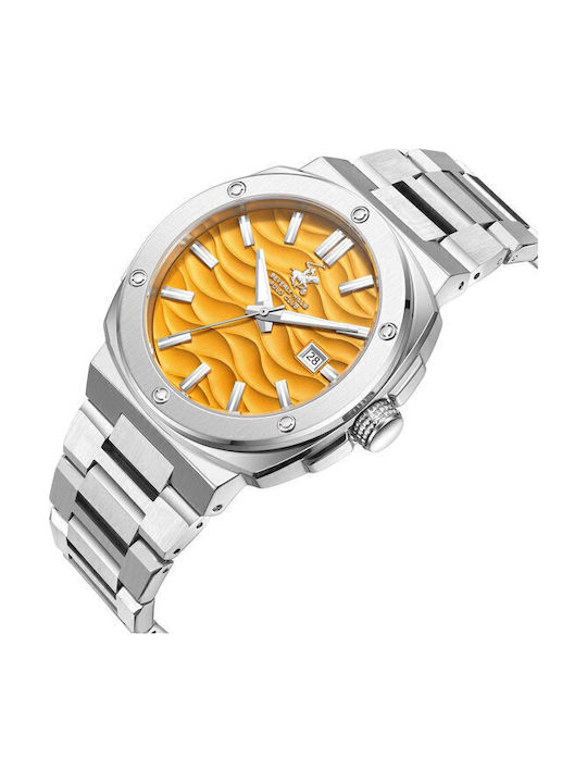 Beverly Hills Polo Club Uhr Batterie mit Metallarmband