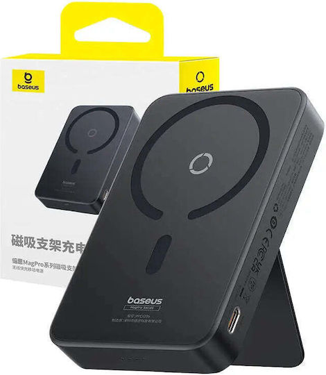Baseus MagPro MagSafe Power Bank 5000mAh 20W με Θύρα USB-C Power Delivery Μαύρο