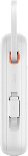 Baseus QPow 2 Power Bank 20000mAh 30W с USB-A порт и 2 USB-C порта Бял
