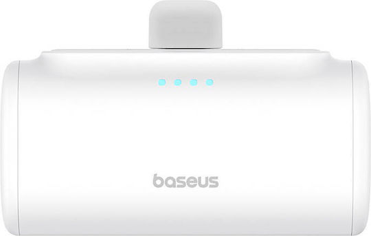 Baseus Compact Series Built-in Type-C Power Bank 5000mAh 20W с USB-C порт Power Delivery / Бързо зареждане 3.0 Бял