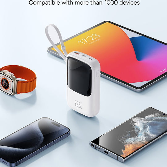 Baseus Qpow Pro+ Power Bank 10000mAh 22.5W Power Delivery White