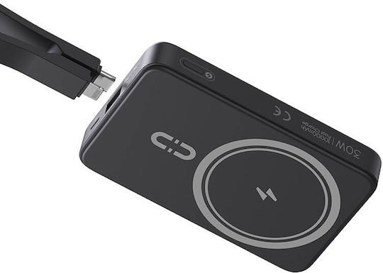Romoss WMS10 MagSafe Power Bank 10000mAh 30W с USB-C порт Черен