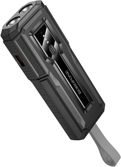Borofone BJ54 Power Bank 10000mAh 20W with USB-A Port and USB-C Port Power Delivery / Quick Charge 3.0 Black