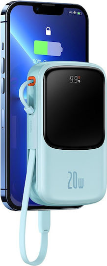 Baseus Qpow Pro Power Bank 20000mAh 20W mit USB-C Ausgangsanschlüsse Blau