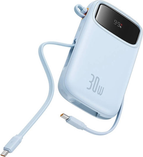 Baseus QPow 2 Power Bank 10000mAh 30W с USB-A порт и USB-C порт Син