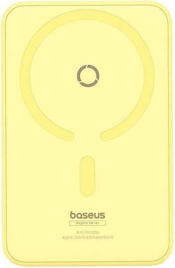 Baseus MagPro MagSafe Power Bank 5000mAh 20W with USB-C Port Power Delivery Yellow