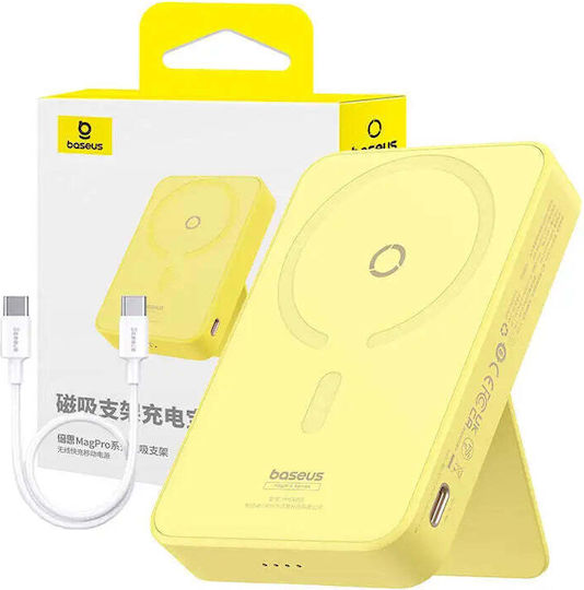 Baseus MagPro MagSafe Power Bank 5000mAh 20W with USB-C Port Power Delivery Yellow
