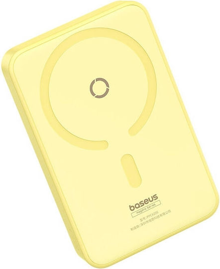 Baseus MagPro MagSafe Power Bank 5000mAh 20W with USB-C Port Power Delivery Yellow