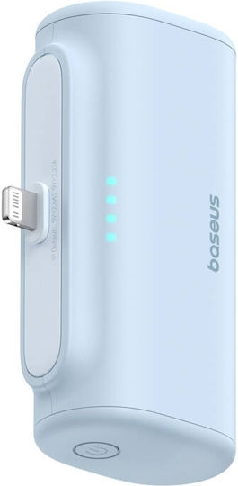 Baseus Compact Lightning Edition Power Bank 5000mAh 20W με Θύρα USB-C Μπλε