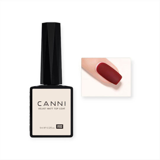 Canni Top Coat για Ημιμόνιμα Βερνίκια Matte 9ml