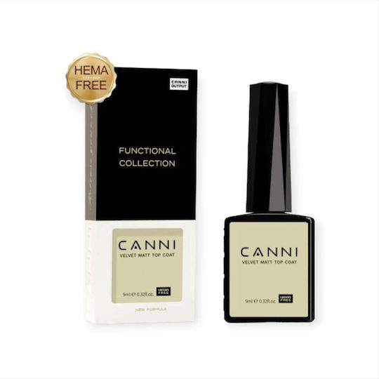 Canni Top Coat για Ημιμόνιμα Βερνίκια Matte 9ml
