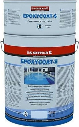 Isomat Epoxycoat-S (Α+Β) Χρώμα Πισίνας Λευκό 9.6kg