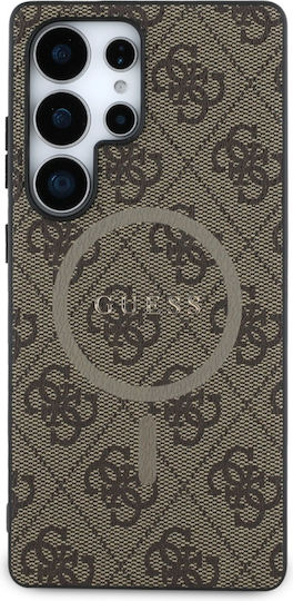 Guess Umschlag Rückseite Leder Braun (Galaxy S25 Ultra,Samsung S25 Ultra)