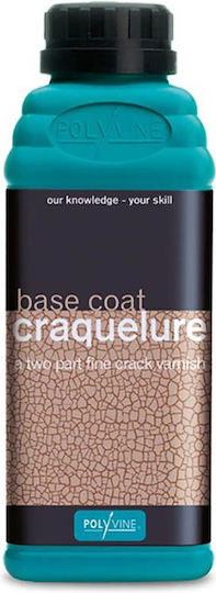 Polyvine Craquelure Basecoat Topcoat Боя Deco Прозрачен Основен слой 100мл