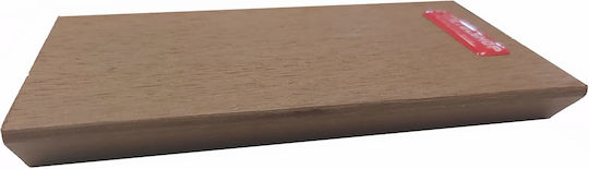 Dedron Umzäunung Deck für den Garten Seitenwand Teak aus WPC 360x12x2cm 1Stück