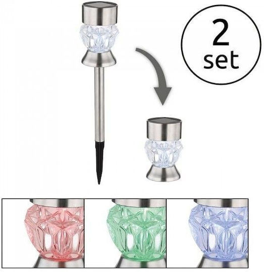 Globo Lighting Καρφωτό Ηλιακό Φωτιστικό με Ψυχρό Λευκό Φως 5000K IP44