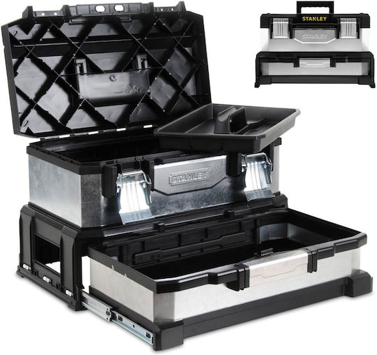 Stanley Hand Tool Case Metallic Dimensions: W54.8xD33xH28cm
