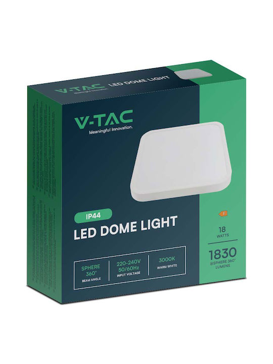 V-TAC Plafonieră de Exterior cu LED Integrat în Culoare Alb 76261