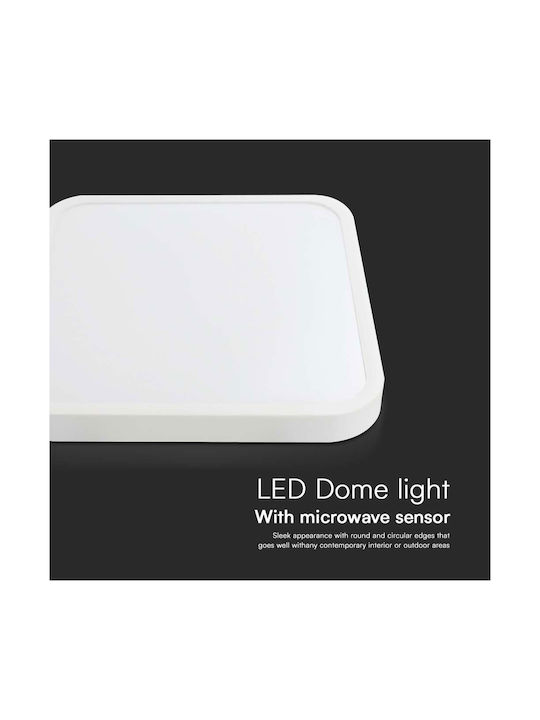 V-TAC Outdoor Ceiling Flush Mount with Integrated LED in White Color 76661