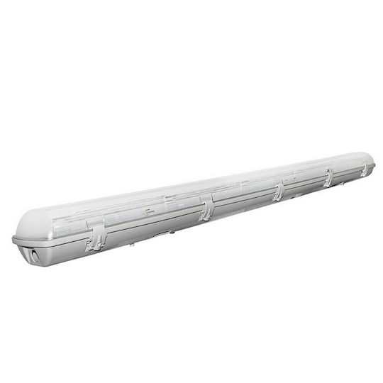 Adeleq Lichtleiste Doppelseitige Außenbereich mit 2 Plätzen für LED-Lampen T8 120cm