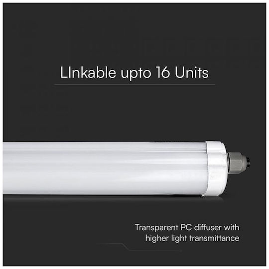 V-TAC Lichtleiste mit integriertem LED 36W 120cm