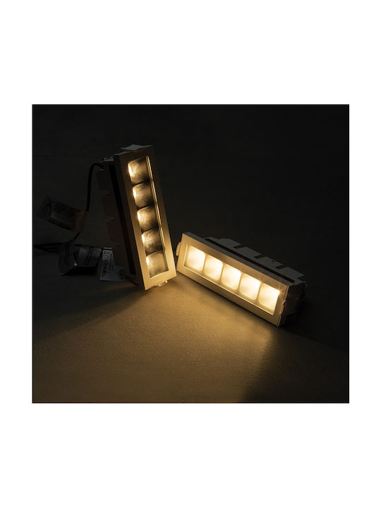 Zambelis Lights Στεγανό Σποτ Οροφής Εξωτερικού Χώρου με Ενσωματωμένο LED σε Γκρι Χρώμα E332