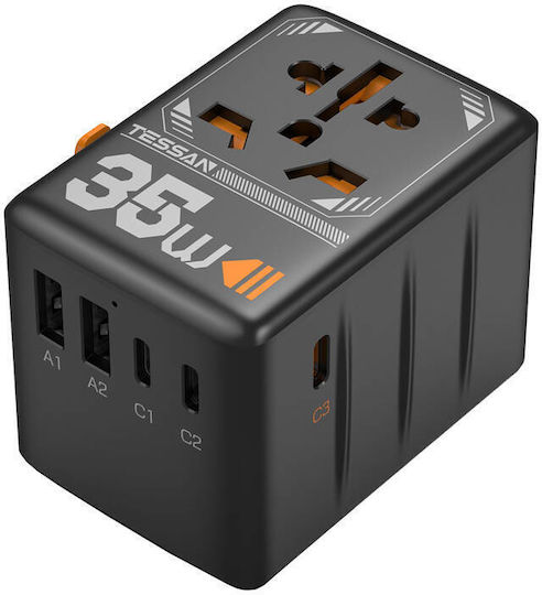 Tessan Universal Plug Adapter