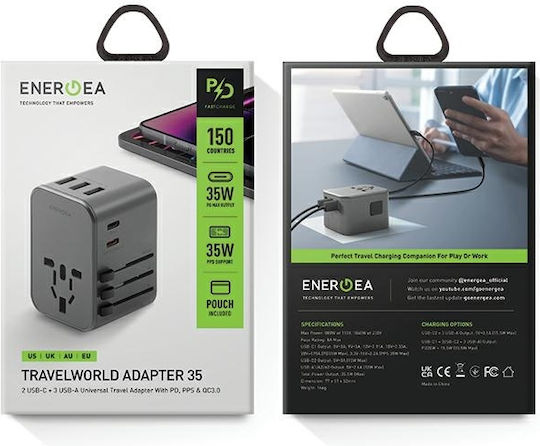 Energea Steckdosenadapter von Universal zu Universal