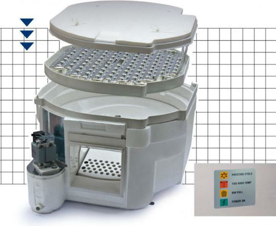 Scotsman Ice Machine with Spraying System and Daily Production 330kg Without storage for Solid Ice Cubes 20gr