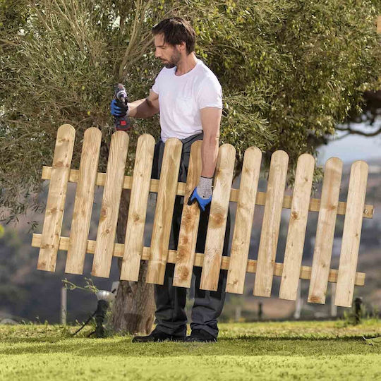 Dom Wood Holz Zaun in Beiger Farbe 60cm x 1,8m