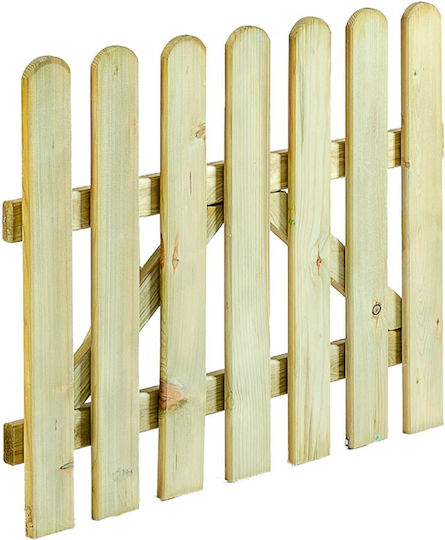 Dom Wood Holz Zaun in Beiger Farbe 60cm x 1,8m