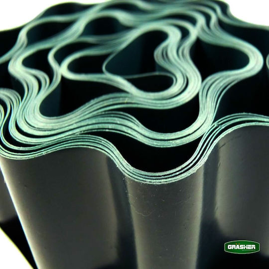 Grasher Plastic Garden Border in Green Color 10cm x 9.0m